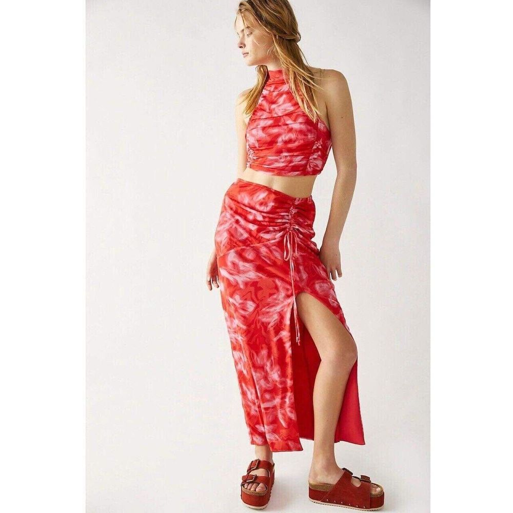 Free People Made For You Mesh Skirt Set